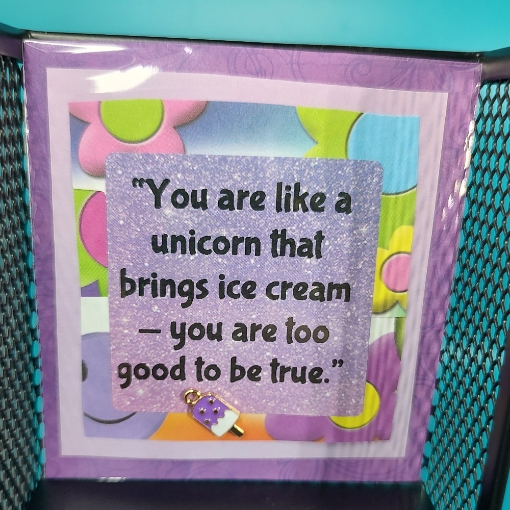 Handmade Inspirational Quotes with Charm! Nursing Home Crafts! Unicorn